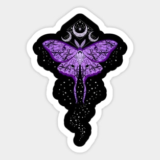 Celestial Luna Moth Sticker